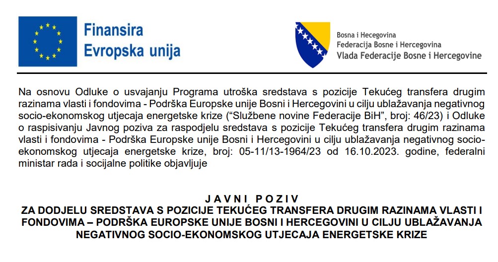 FMRSP:Javni poziv za raspodjelu sredstava s ciljem ublažavanja neg.socioekonomskog utjecaja energetske krize FMRSP:Javni poziv za raspodjelu sredstava s ciljem ublažavanja neg.socioekonomskog utjecaja energetske krize