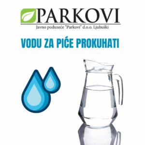 JP Parkovi: Obavijest o pojavi mutnoće vode
