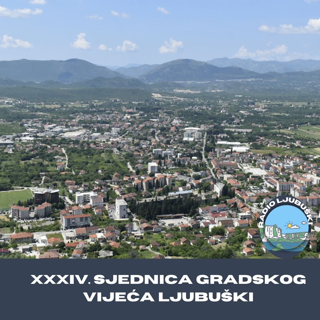 Najava: XXXIV. sjednica Gradskog vijeća LjubuškiNajava: