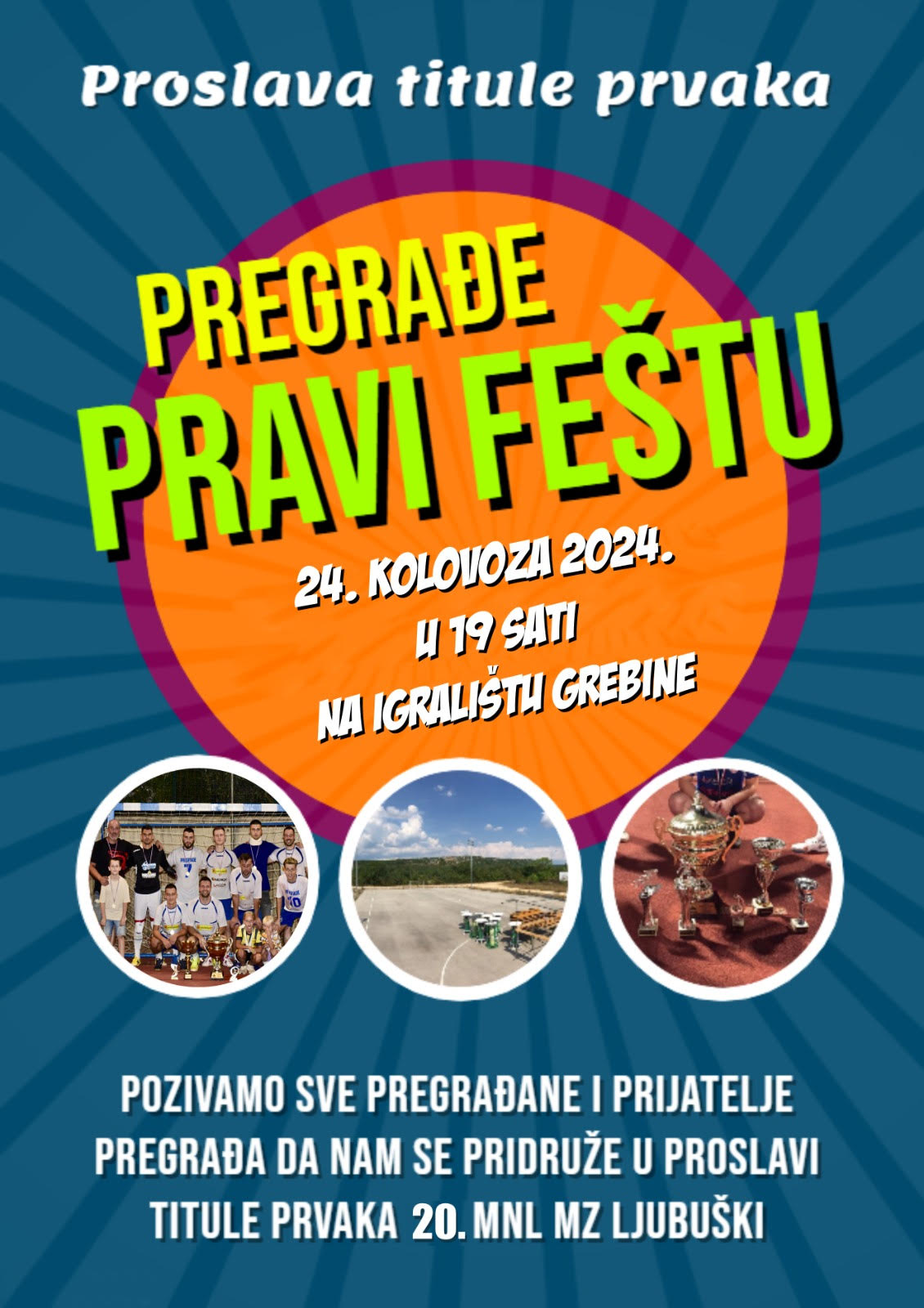 Pregrađani u subotu proslavljaju titulu prvaka 20. MNL MZ grada Ljubuškog