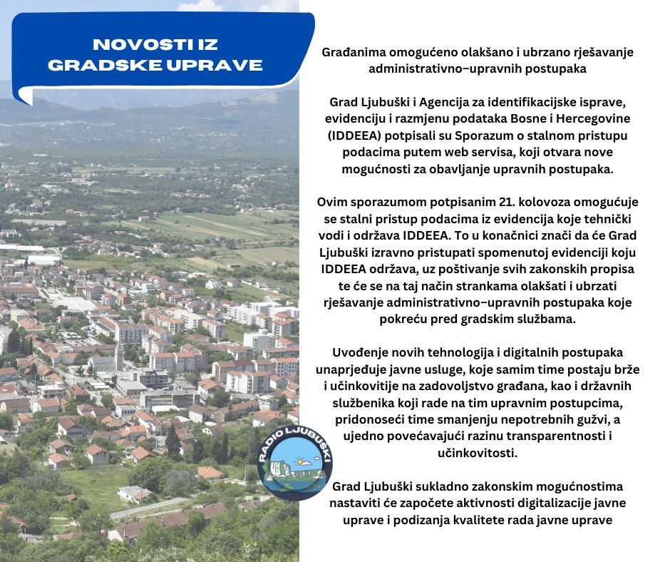 Novosti iz Gradske uprave