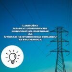 Najava prekida u isporuci el.energije