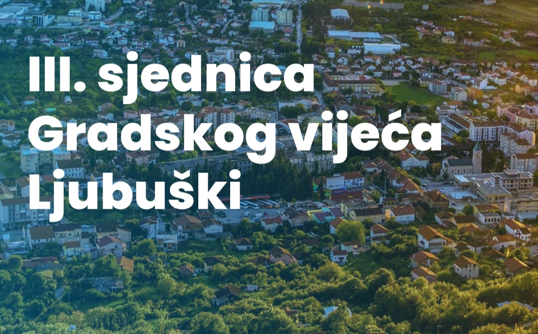 Gradsko vijeće: III.sjednica u ponedjeljak