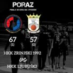 Poraz košarkaša Ljubuškog od Zrinjskog 1992 u prvoj finalnoj utakmici prvenstva KS Herceg – Bosne