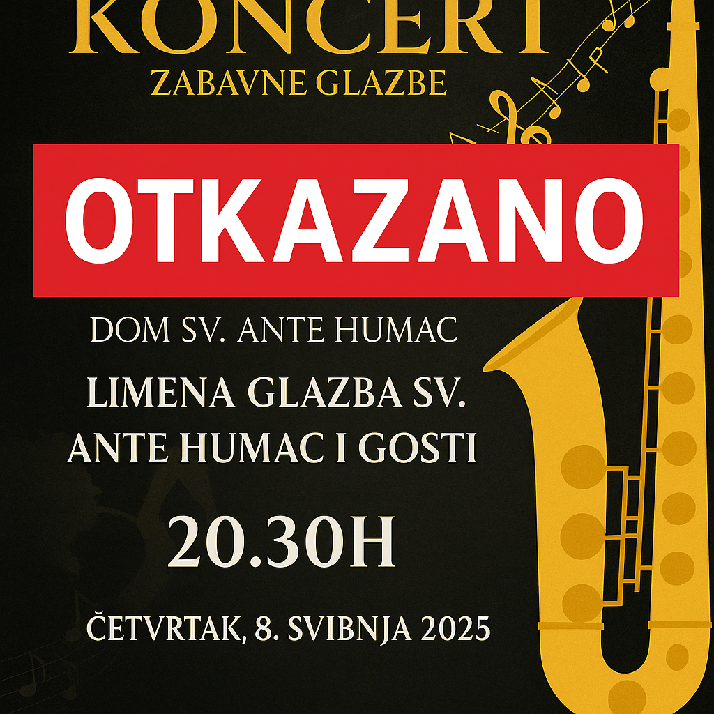 Limena glazba Humac otkazala koncert zbog gubitka jednog od svojih članova