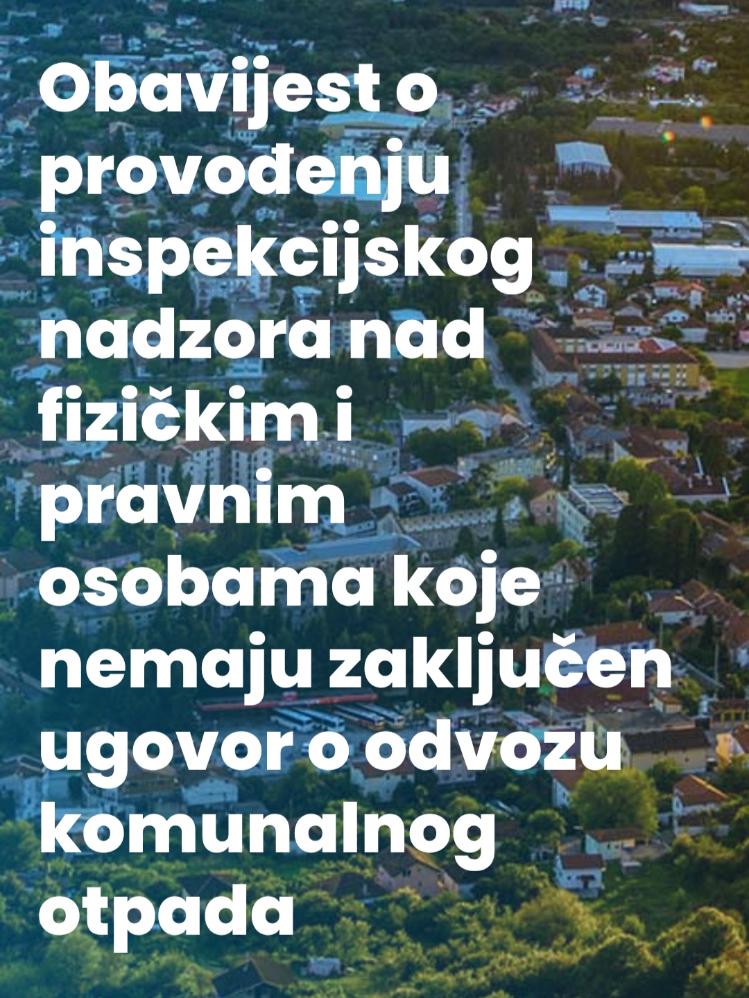 Ljubuški: Obveza korištenja komunalnih usluga