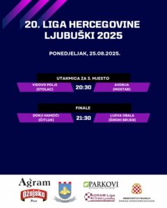 Večeras u Ljubuškom finale Lige Hercegovine