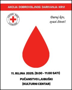 Sutra akcija darivanja krvi za pučanstvo Ljubuškog