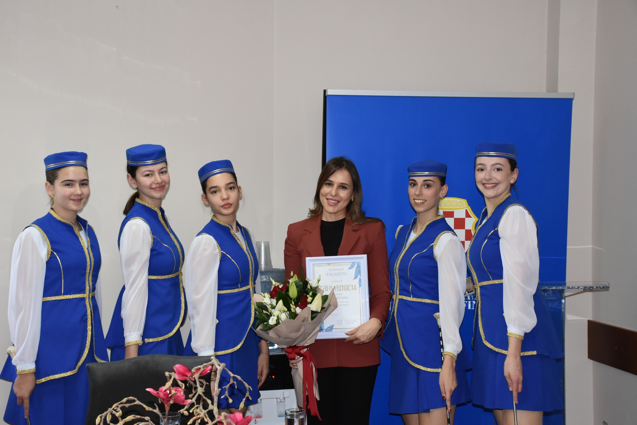 Ljubuške mažoretkinje na prijemu kod ministrice financija ŽZH