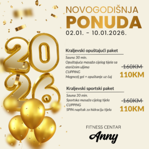 Fitness centar Anny Ljubuški: Novogodišnja ponuda