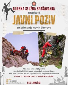 Ljubuški: Postani član Gorske službe spašavanja