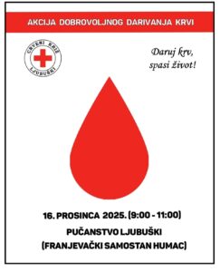 U Franjevačkom samostanu Humac darivanje krvi za pučanstvo u sklopu duhovne priprave za Božić