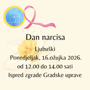 Dan narcisa sutra u Ljubuškom: Podrška ženama oboljelim od raka dojke