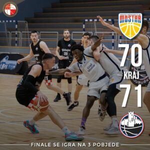 Košarkaši Ljubuškog slavili u Mostaru i vratili finalnu seriju na 1:1, treća utakmica u subotu u Ljubuškom