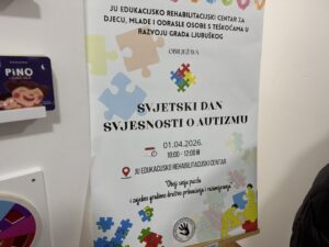 JU Edukacijsko-rehabilitacijski centar Ljubuški obilježio Dan svjesnosti o autizmu