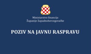 JAVNA RASPRAVA O NACRTU ZAKONA O PLAĆAMA I NAKNADAMA POLICIJSKIH SLUŽBENIKA ŽUPANIJE ZAPADNOHERCEGOVAČKE