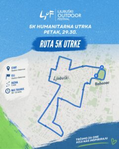 LJOF: Trkački dio programa, pregled gradskih ulica kojima će se trčati Humanitarna 5K utrka u petak, javni prijevoz do Kravice