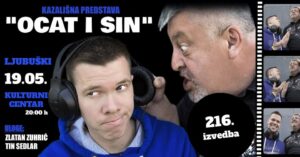 Ljubuški: Hit komedija “Ocat i sin” u utorak 19.05. u Kulturnom centru