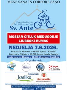 U nedjelju “Biciklijada svetom Anti “