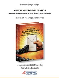 Predstavljanje knjige „Krizno komuniciranje jedinica lokalne i područne samouprave“ u petak u Ljubuškom