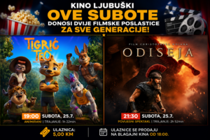 Dvije filmske poslastice ove subote u Kinu Ljubuški: Tigrić Leo i Odiseja