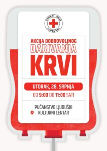 Sutra akcija dobrovoljnog darivanja krvi u Ljubuškom