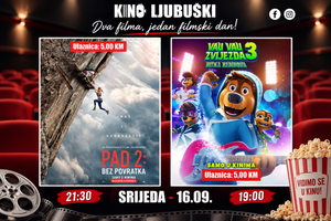 Ove srijede u Kinu Ljubuški: „Vau Vau Zvijezda 3“ i „Pad 2: Bez povratka“