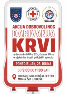 Ljubuški: U ponedjeljak akcija dobrovoljnog darivanja krvi