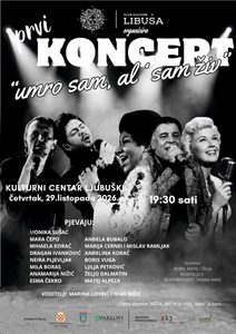 Klub kulture Libuša najavljuje prvi koncert „Umro sam, al’ sam živ“ u Ljubuškom
