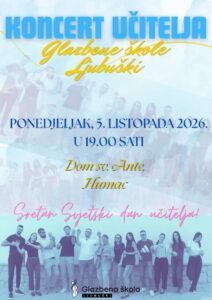 Koncert učitelja Glazbene škole Ljubuški povodom Svjetskog dana učitelja