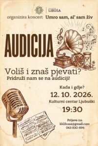 Klub kulture Libuša poziva na audiciju