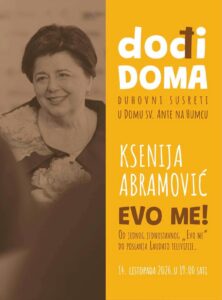 Novi ciklus susreta „Dođi doma“ počinje ove srijede na Humcu